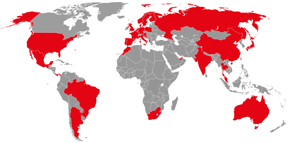 Kalmar personnel around the world